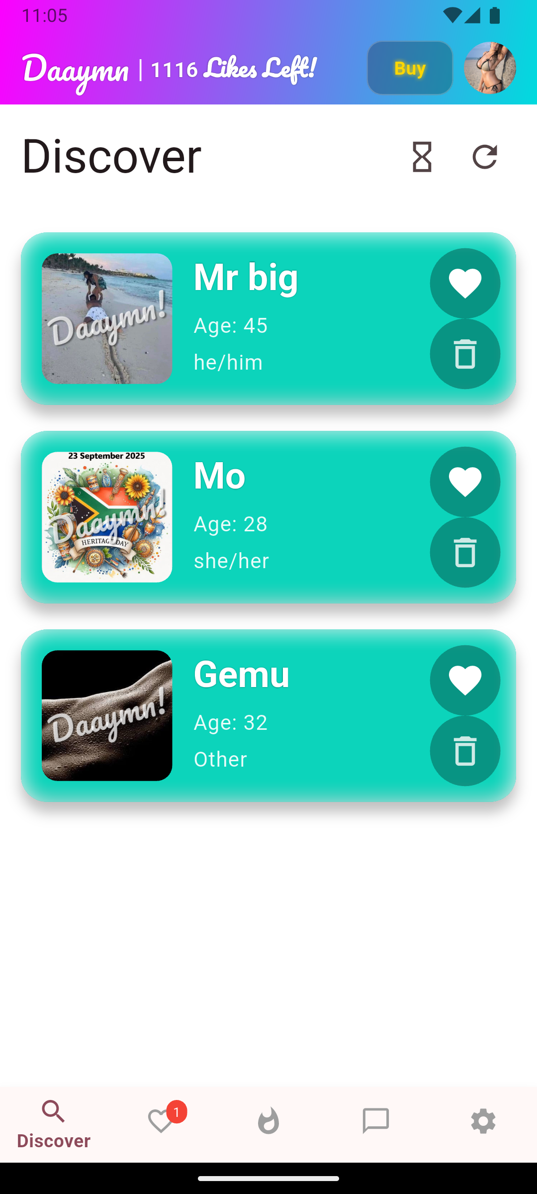 Discover local singles